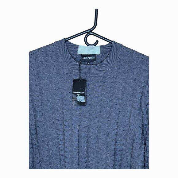 Emporio Armani Knit Sweater Dark Grey Size XL - Picture 3 of 8